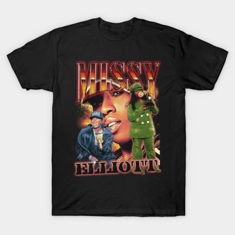 Missy Elliott Rapper Bootleg Retro 90s - Missy Elliott - T-Shirt